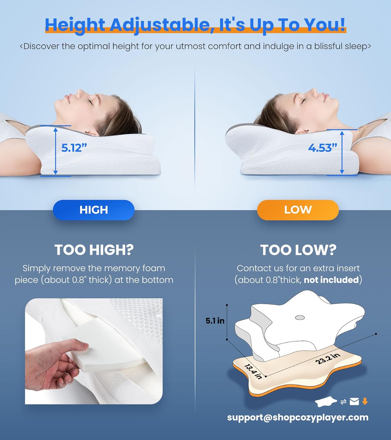 Pain Relief Pillow for Neck Support