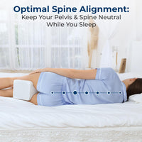 EverLoom™ Memory Foam Leg Cushion for Side Sleepers | Hip, Sciatica & Lower Back Pain Relief